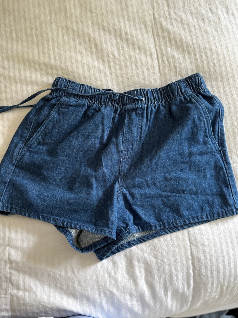 Old navy Women's Blue Denim Drawstring Shorts